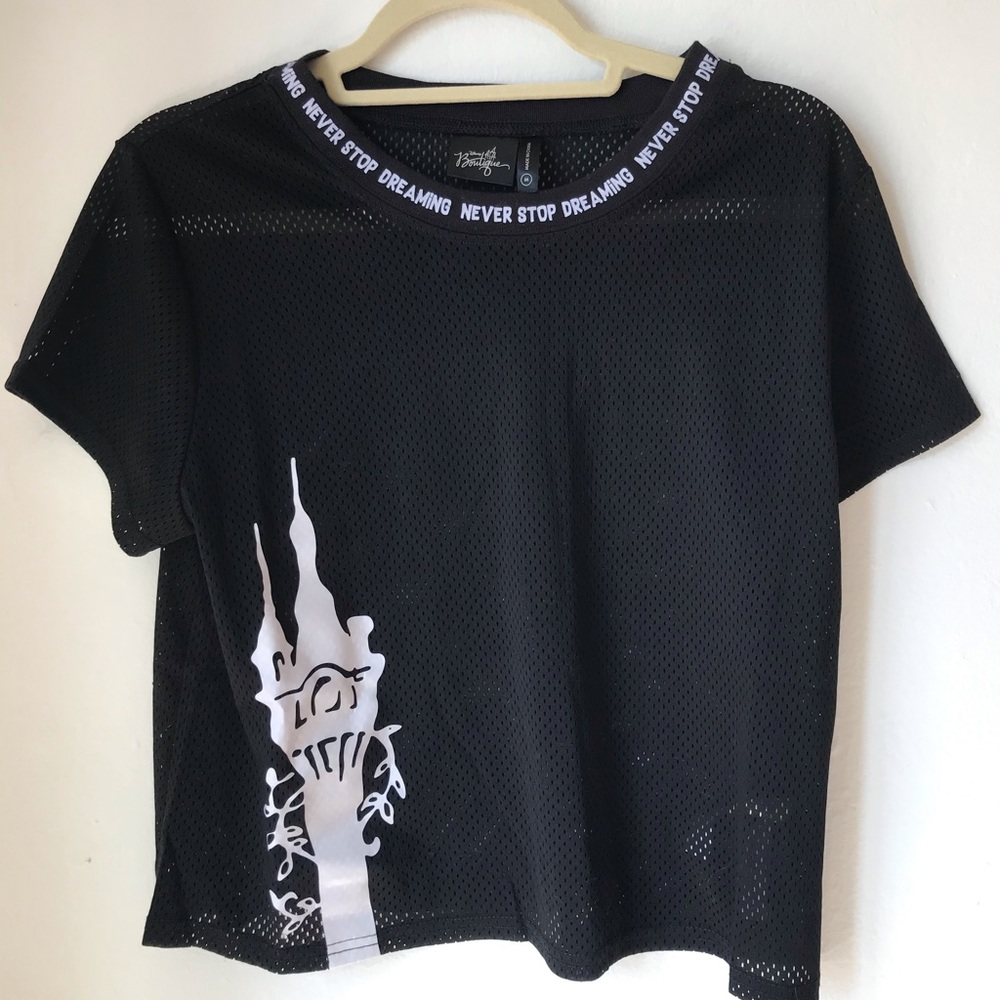 NWOT Disney Rapunzel Inspired Mesh Top